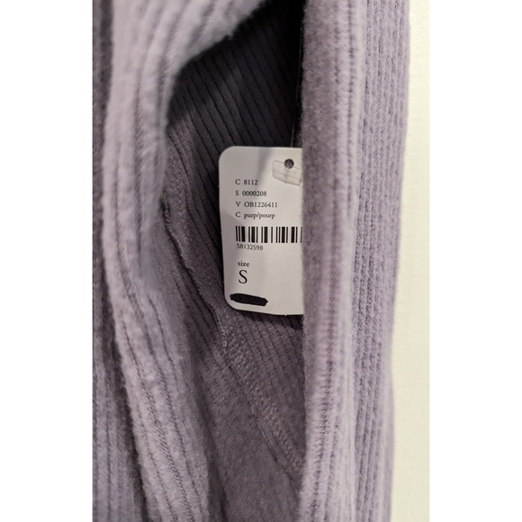 🆕 Free People Juicy Long Sleeve Cowl Neck Shirt in Purple Size Small - Picture 4 of 10